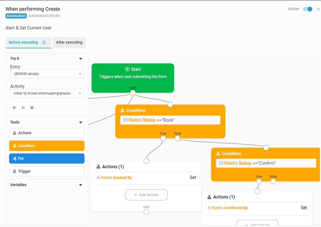 Block - Set Value Before Submission - Studio - Inistate Community