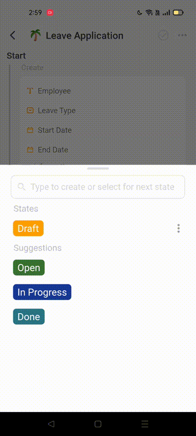 6 Leave Application State and Flow 2