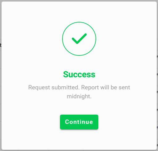 request data successful